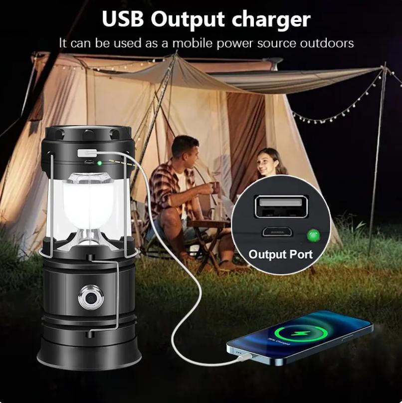 4‑Pack Foldable LED Camping Lanterns, Ultra‑Light IPX Weather‑Resistant, Dual Solar & USB‑C Fast‑Charge Emergency Lights with 25H Extended Runtime & Adjustable Brightness, Multi‑Mode Survival Lighting for Camping, Hurricane Prep & Outdoor Adventures