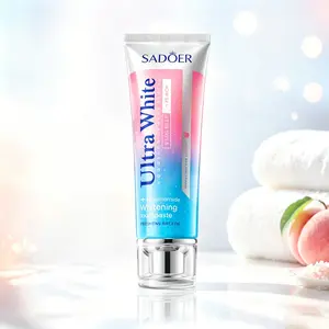 Peach & Sea Salt Toothpaste, Effectively Removes Plaque and Surface Stains, Delicious Fruity Salty Flavor, Gentle Formula Protects Teeth, Daily Oral Care for Long-lasting Fresh Breath