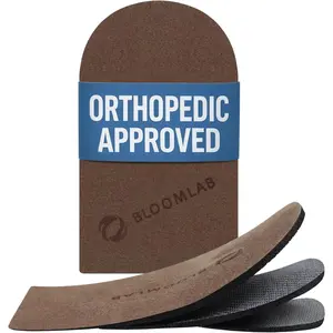 Adjustable Orthopedic Heel Lift Inserts - 3-Layer Rubber Shoe Insert for Heel Pain and Leg Length Discrepancies - Comfortable, Reusable & Hidden - Heel Cups\/Pads for Men & Women