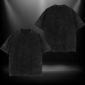 Blank T Shirt Double Printed Oversize Lightweight Acid Washed Tee TV Show Graphic Top Cotton Gift T-Shirt For Comic Lover, Gift T-Shirt For Movie Lover