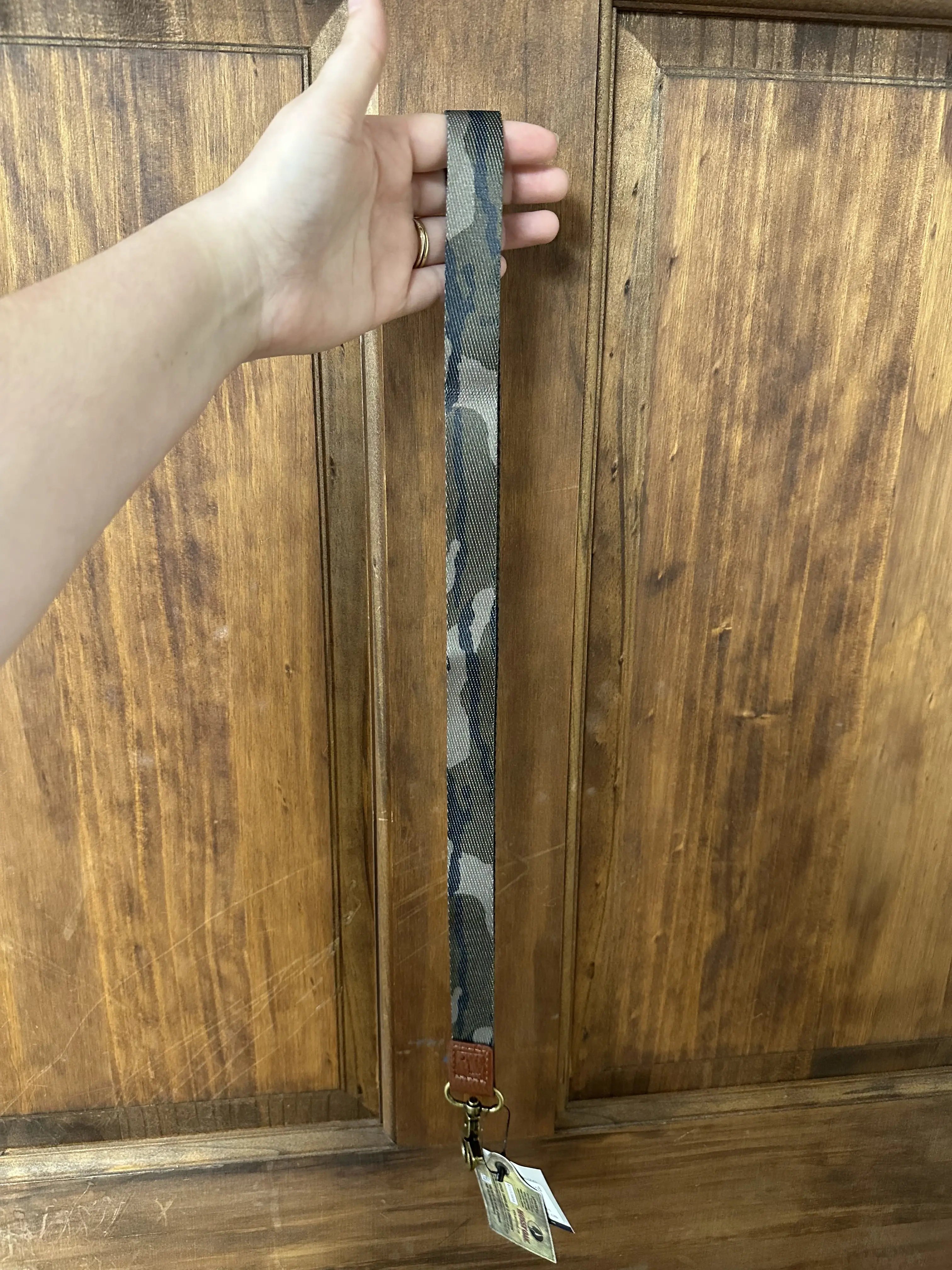 Local Boy Bottomland Long Lanyard with Leather Accent and Metal Clasp
