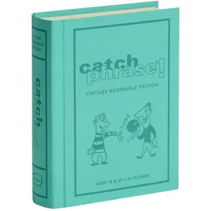 WS Game Company Catch Phrase Vintage Bookshelf Edition Party Game for 4+ Players, Ages 12+