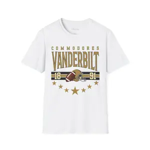 Vintage Vanderbilt Football Graphic T-Shirt | Commodores Game Day Tee