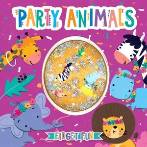 USED-Party Animals - Children's Sensory Storybook with Touch and Feel Fidget Confetti Gel Pouch by Little Hippo Books (Unknown)