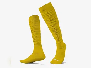 We Ball Sports Extra Long Padded Scrunch Socks (Gold)