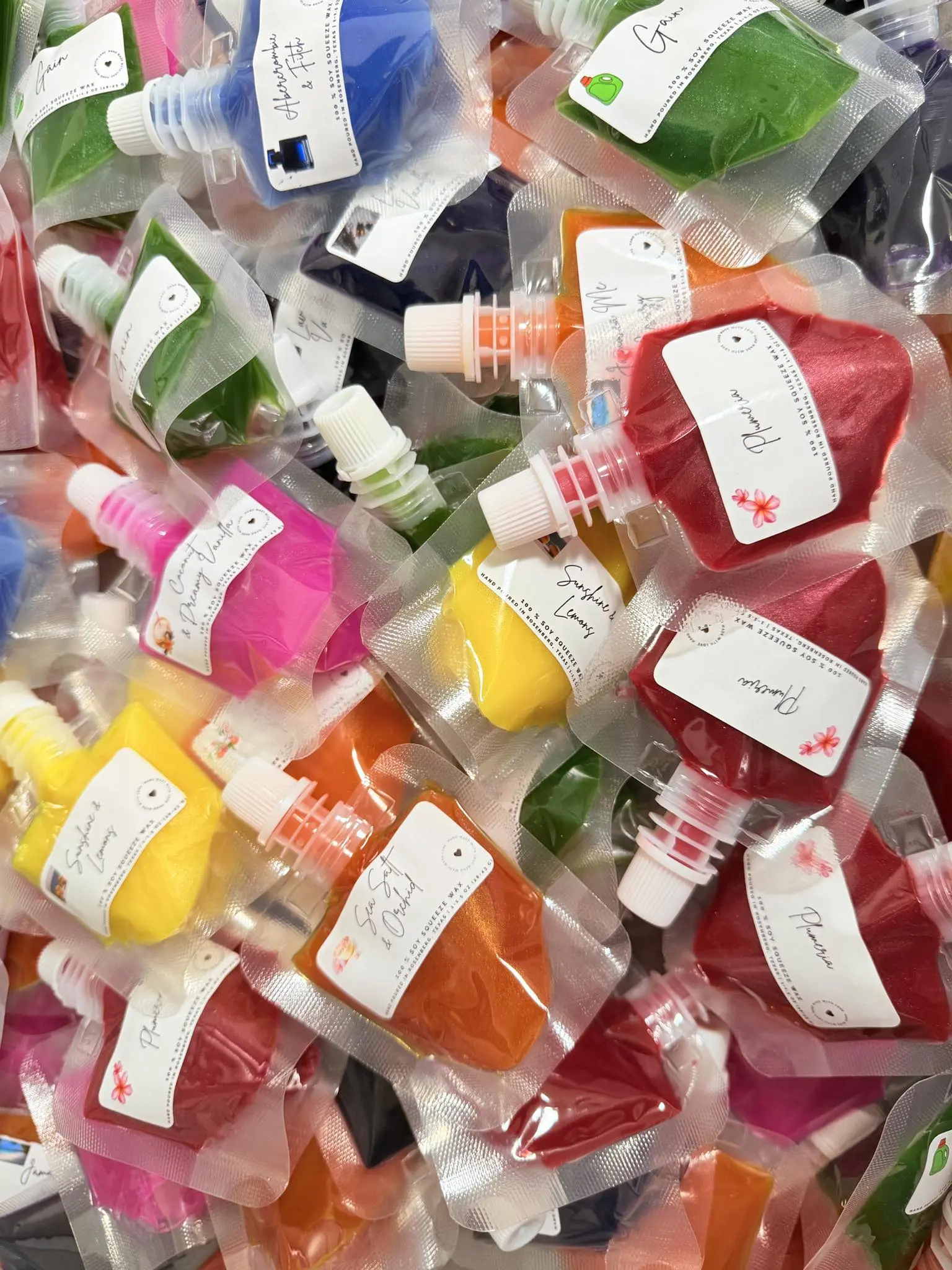 Scented Aromatherapy Candle Sampler Pack - 10x1.5oz Wax Pouch Squeeze Candles with Assorted Fragrances, Durable, 24-Month Long-Lasting, Deodorant, Home Decor Supplies, Sleep Aid Gift