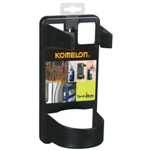 212 MAIN Heavy-Duty Black Plastic Utility Torch Holder - Komelon Usa Corporation TS12 Model, Quick Mount, 2-Screw Fix, Torch Storage for Sports & Outdoor Cycling Equipment