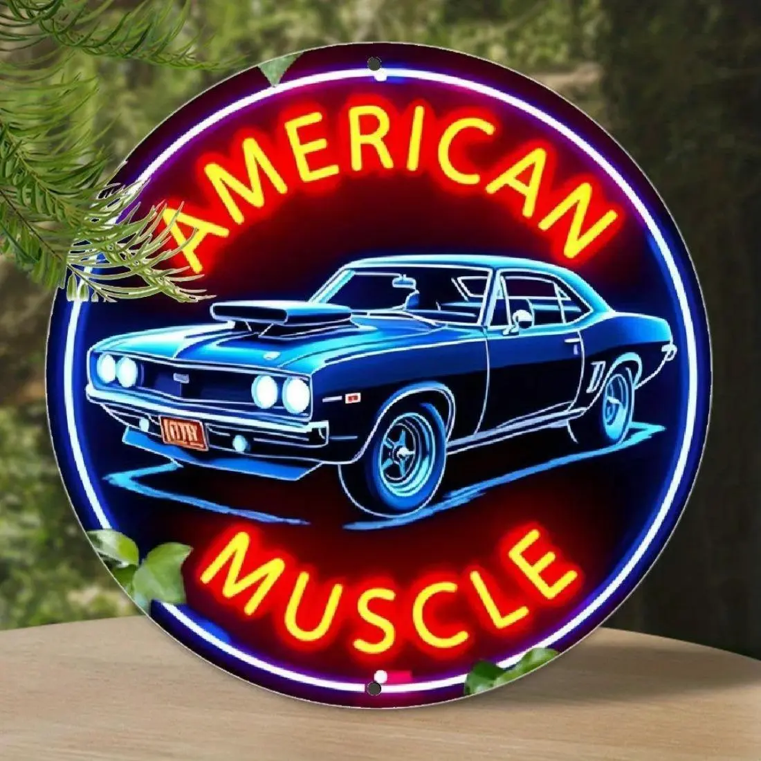Vintage American Muscle Car Neon Sign, Led Neon Lights, Aluminum Wall Art, Neon Sign for Bar, Beach House, Gift for Car Fans, Light Decor, Decorative Atmosphere Light, Led Lit, Led Neon Signs