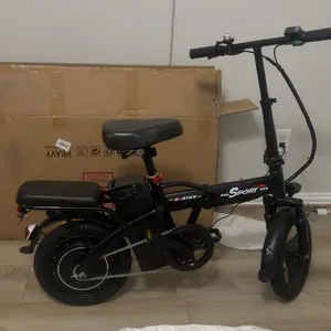 Pikabike BIKE | Z6 | Peak 1200W | 25MPH | 14" Pneumatic Tires | 22-40 Mile Range l Rear Disc Brake l Foldable l Two Seats