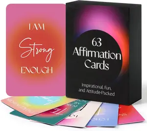 Affirmation Cards for Women, 63  Positive Affirmation Cards, Daily Affirmations for Inspiration, Mindfulness, & Self-Care Gifts for Women