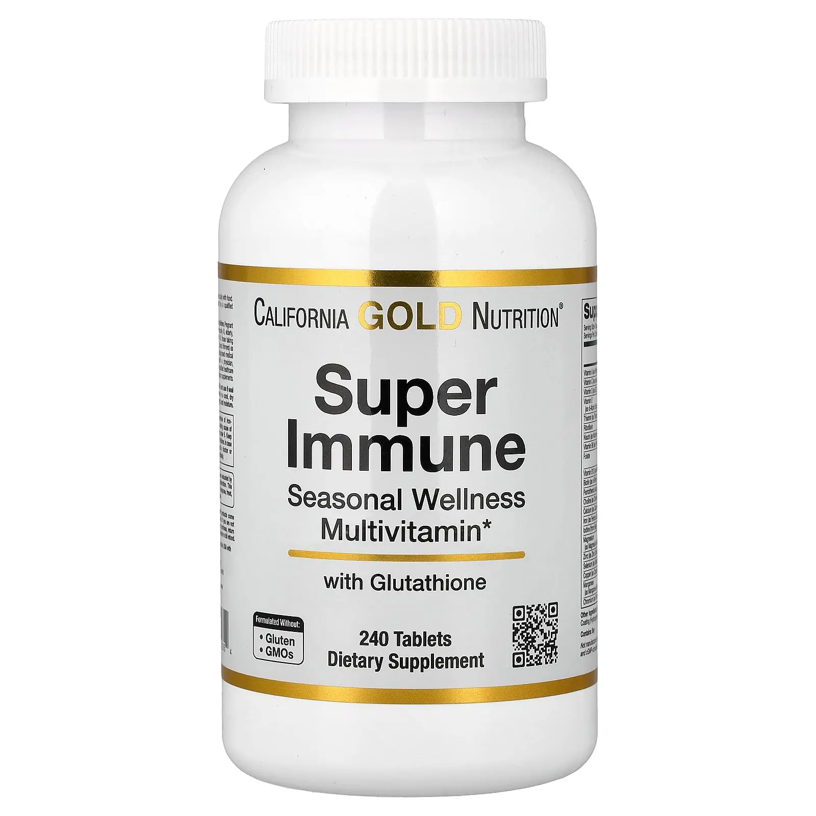 California Gold Nutrition Super Immune, Seasonal Wellness Multivitamin, 240 Tablets