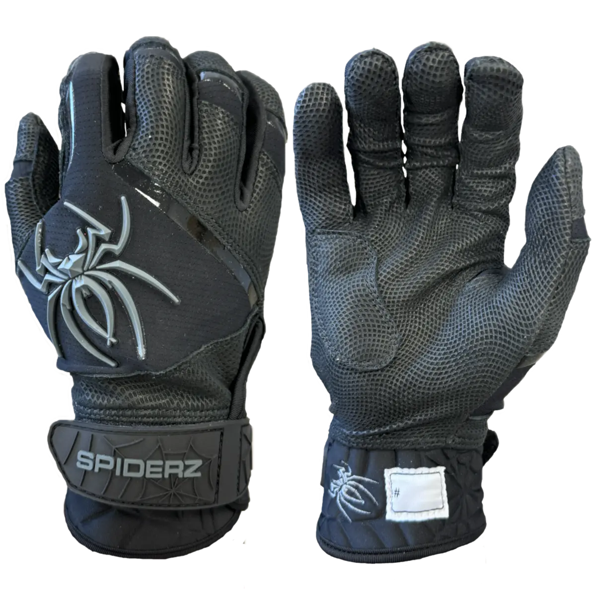 Spiderz PRO PREMIER Batting Gloves - Black/Graphite Spiderz PRO PREMIER Batting Gloves - Black/Graphite