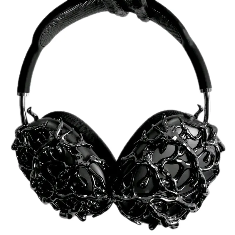 VYNTRIX Liquid Black Earphone Covers