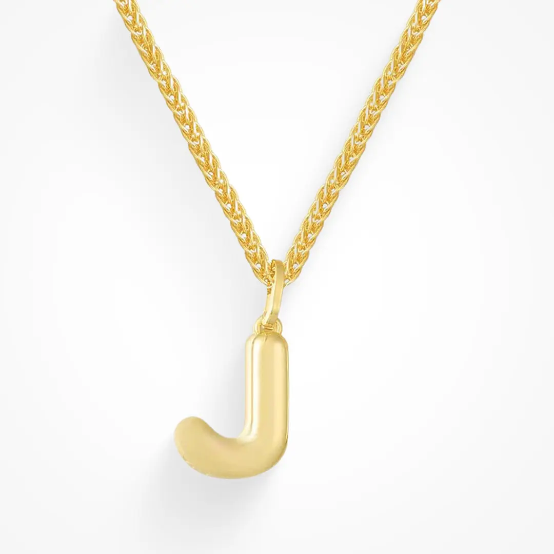 18K Gold Waterproof, Letter J