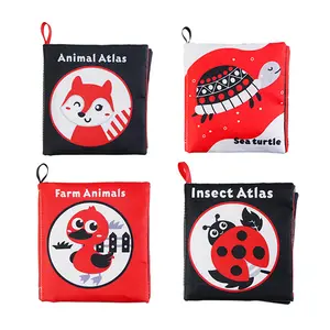 Baby Flipping Small Cloth Book, Early Education Toy, Soft Cloth Baby Book Toy, Multi Body Folded Tactile Book, Waterproof Baby Book, Children's Bath Toy, Birthday Gift