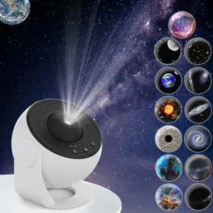 Galaxy Projector 13 in 1 Planetarium Star Projector Realistic Starry Sky Night Light with Solar System Constellation Moon for Kids Adults Bedroom Ceiling Home Theater Living Room Decor Led Multicolor
