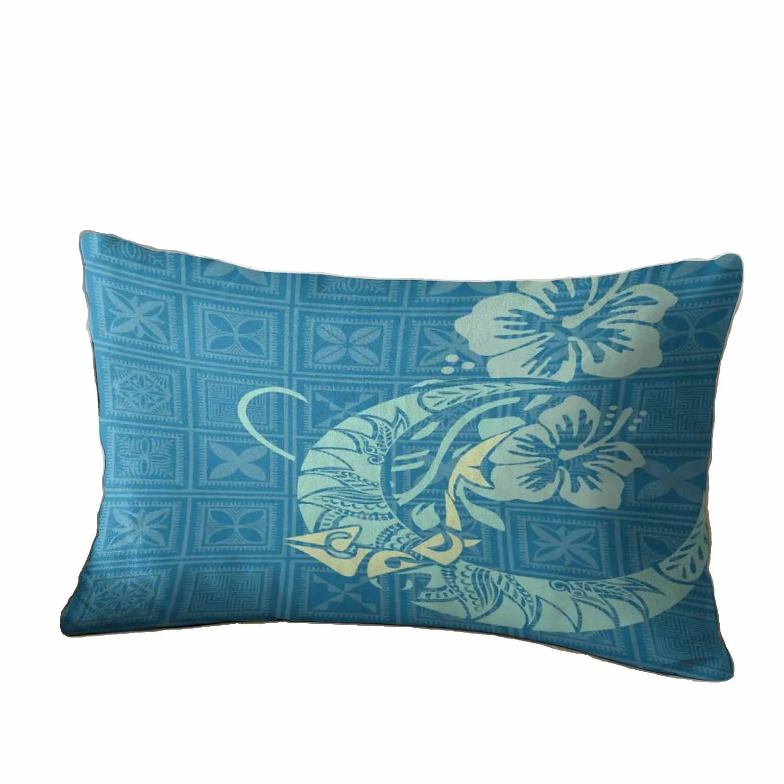 Custom Pattern Personalised Text Logo Name Pattern Photo Pillowcase Polynesian Vintage Tribe Design Pillowcase Custom Pillowcase Pattern Canary Soft Comfortable Durable Pillowcase Festivals Party Sofa Bed Decoration Pillowcase