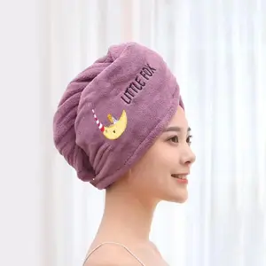 Super Absorbent Polyester Blend Shower Cap - Soft, Durable, and Comfortable  Drying  with Patchwork Design, Anti-Dryness for Bath and Drying,  Care  |   Contemporary Style |   Woven Texture Hair  and Silk Bonnet Set towelGift