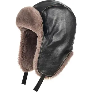 Trapper Hat for Men Women Winter Hat with Fur Ear Flaps Windproof Hat for Cold Weather Hunting