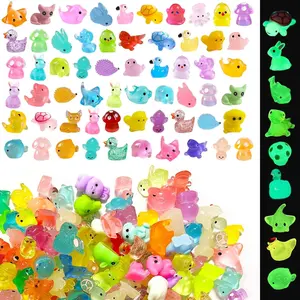50Pcs Mini Resin Animals,Variety Little Small Figures Miniature,Tiny Resin Animals for Micro Fairy Garden Landscape Accessories
