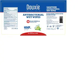 Douxie Wet Wipes 100 Ct. Folio Wet Wipes for skin. (Pack of 12 each pack has 1200 wipes )