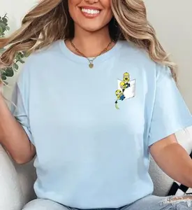 Minion Cartoon Pocket Sweatshirt Anime Style Inspired Tee Valentines Gift Unisex #MinionFan #CartoonTee #FanInspired #AnimeStyle #PocketSweatshirt #UnisexTee #ValentinesGift #Streetwear #TrendingStyle