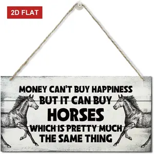 Hanging Novelty Horse Wood Decor Sign, Lovely Horse Signs, Hanging  Wall Plaque Wood Signs, Horse Theme Sign, Horses Keepsake Gift, Stable Door Animal Sign, Gift for Horse Lovers 3.93x7.87inch