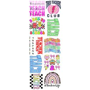 22"x60" Pre-Made Teacher Gang Sheet