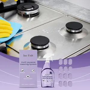 Jue Fish Multi-Functional Cleaner, Kitchen Utensils Stove Oil Grease Remover, Efficient All-In-One Cleaning Agent