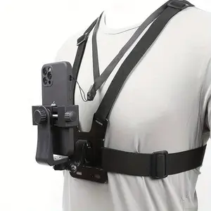 Mobile Phone Chest Mount Harness Strap Holder Cell Phone Clip Action Camera POV for Samsung iPhone Plus etc