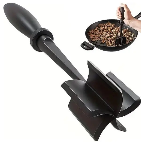 [Meat Chopper Shredder] 1pc Meat Chopper, Meat Shredder, Heat Resistant Pulverizer Suitable for Hamburger Meat Ground Beef Smasher Shredder Top-Quality Meat Masher Grinder for Crafting Burgers, Beef, Turkey, And More