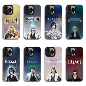 Hot Anime Bleach Kurosaki Ichigo‌ Cool Phone Cases For iPhone 17 16 15 14 13 12 Promax Pro Air Plus Black IMD TPU Shockproof Cover Casing Protection Best Gifts For Valentine Christmas Birthday Halloween