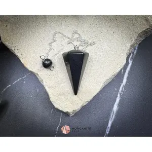 Shungite Crystal Pendulum for Protection & Energy Detox