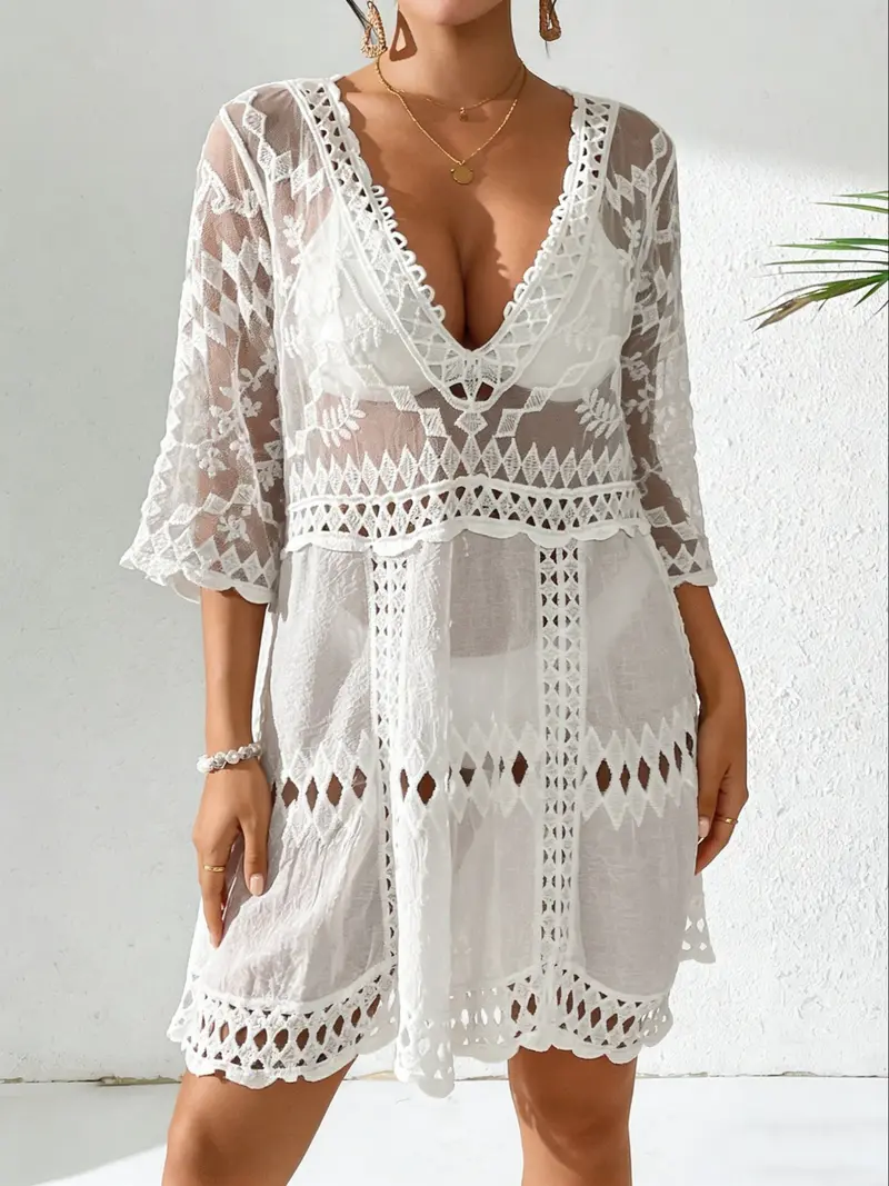 Geometrick cover up dress - TikTok Shop Geometrick cover up dress - TikTok Shop