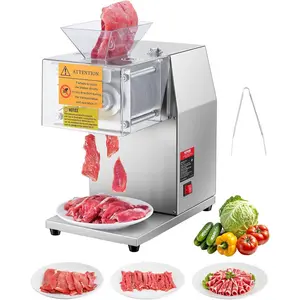 VEVOR Meat Cutter Machine, 850W Meat Slicer, 551 lb/h Commercial Meat Cutting Machine Stainless Steel, 5 mm Thickness, Detachable Blades, Electric Food Slicer for Home Kitchen Restaurant Supermarket