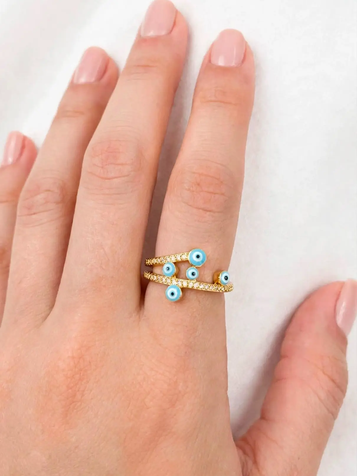 Lucky Eyes Adjustable Ring