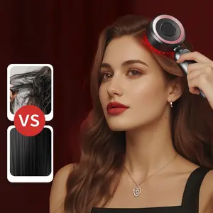 Electric scalp massage comb, upgraded version of 2 in 1 electric hair brush and scalp massager, suitable for combing hair, applying hair oil and scalp care, helping to relax the head and beauty care, professional hairdressing tool, home use