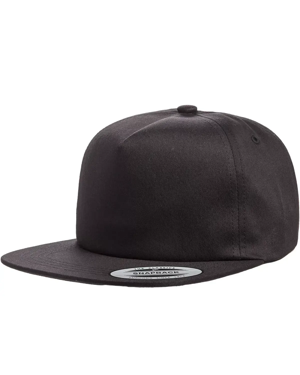 Yupoong Y6502 Adult Unstructured 5-Panel Snapback Cap - Men's Blank 1-Size Snapback Hats, Men's Snapback Hats