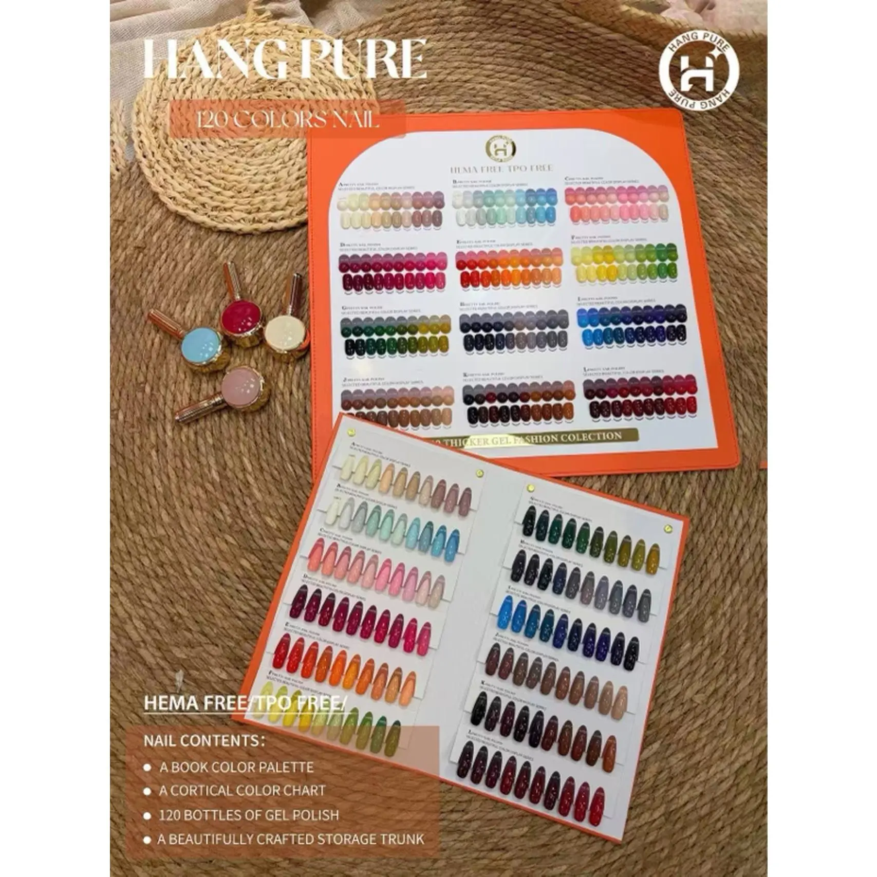 Hang Pure with 120 Shapes High Pigment for Professional Nail Art