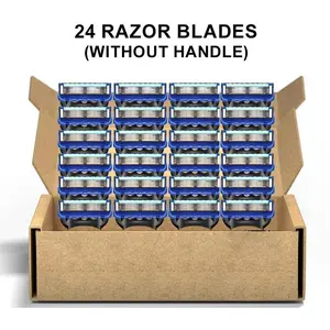 5 Layer Blade Men's Razor Blades, Manual Razor Blade Set, Replacement Razor Blades for Men, Sharp Blade, Safety Razor Blades, Men's Care Products