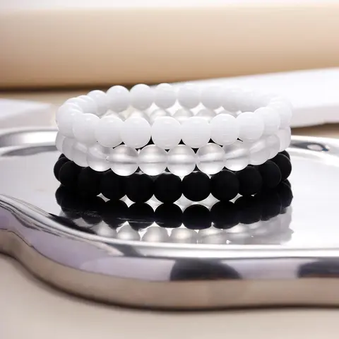 Simple Plain, Stackable Bracelets, 3pcs Bracelet Set Casual Adjustable Jewelry for Women & Men for Party, Daily Clothing Decor, Trendy All-match & Exquisite Jewelry for Birthday Gift Stacking Bracelet