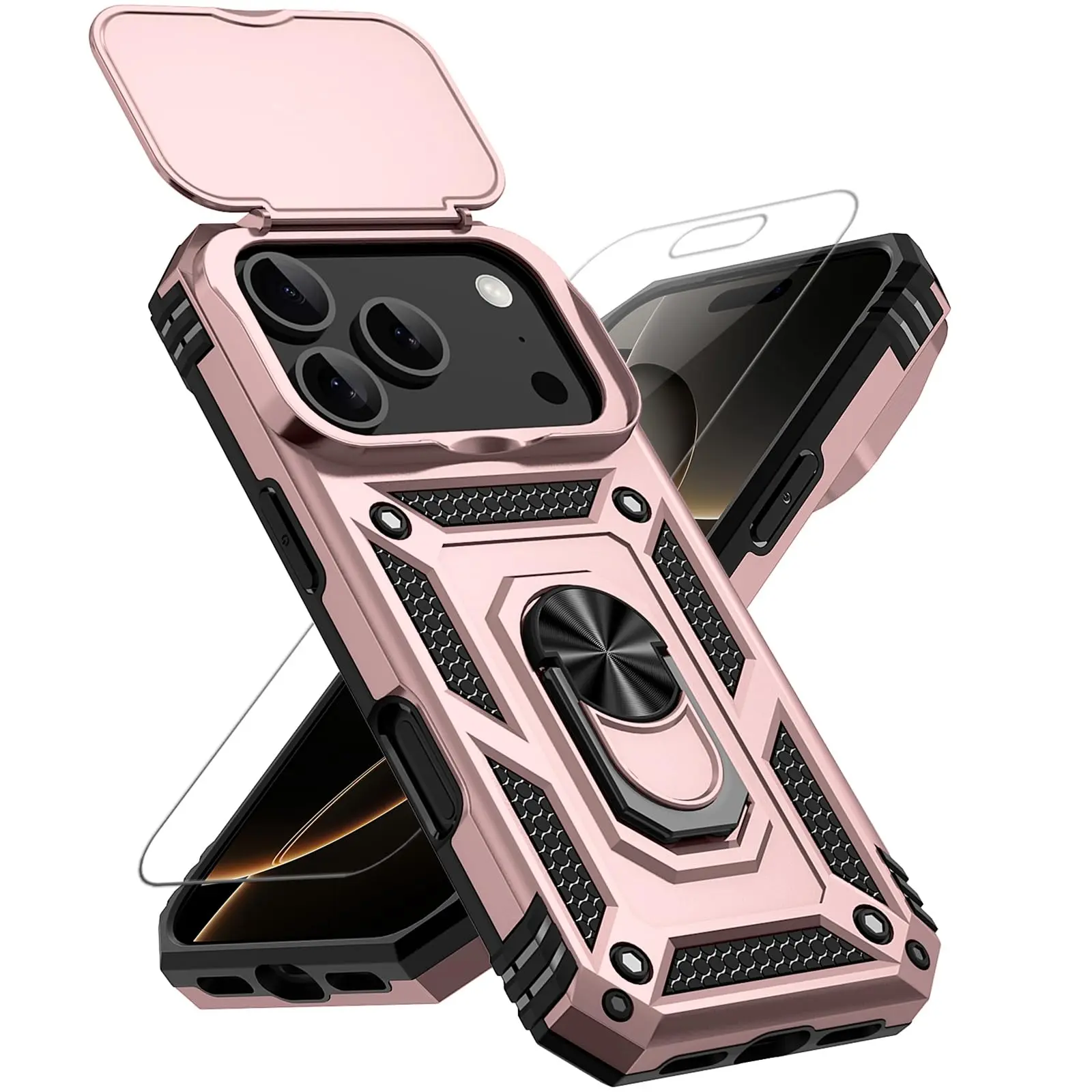 Rose Gold w/ Slide Camera 2nd gen. Military Grade