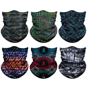 Venswell Women Neck Gaiter Head Wrap Headwear Face Mask Magic Scarf Bandana for Men and Women-6 Pics