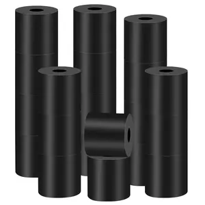 20 Pcs Multi Purpose Rubber Spacer 1 Inch OD x 3/8 Inch ID x 1 Inch Thick,Tear Resistant Round Rubber Washers Anti Vibration Neoprene Rubber Bushings Spacers for Home and Car Accessories