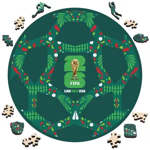 FIFA World Cup 2026 Mexico Ball Jigsaw Puzzle, Officially Licensed, 200 Laser-Cut Pieces,5MM Thick, Soccer Fan Gift