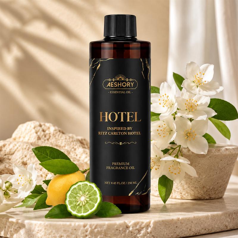 AESHORY Luxury Scented Home Fragrance Oil Bottle - 250ml Premium Hotel-Inspired Air Freshener for Diffuser & Spray Use, Non-Flammable, Hypoallergenic, Pet & Kids Safe, Long-Lasting Aromatherapy for Work, Car & Living Room