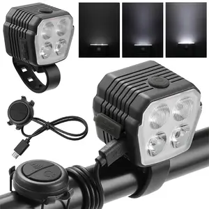 LED Bike Front Light Bicycle Light USB Charging with Horn Cycling Safety Flashlight 2 In 1 7 Bike Lights Modes for Night Riding Automatic Stainless Steel Fishing Rod Holder Medium-Light Compact Adjustable Folding Lure Set for Fresh and Saltwater ing Hooks
