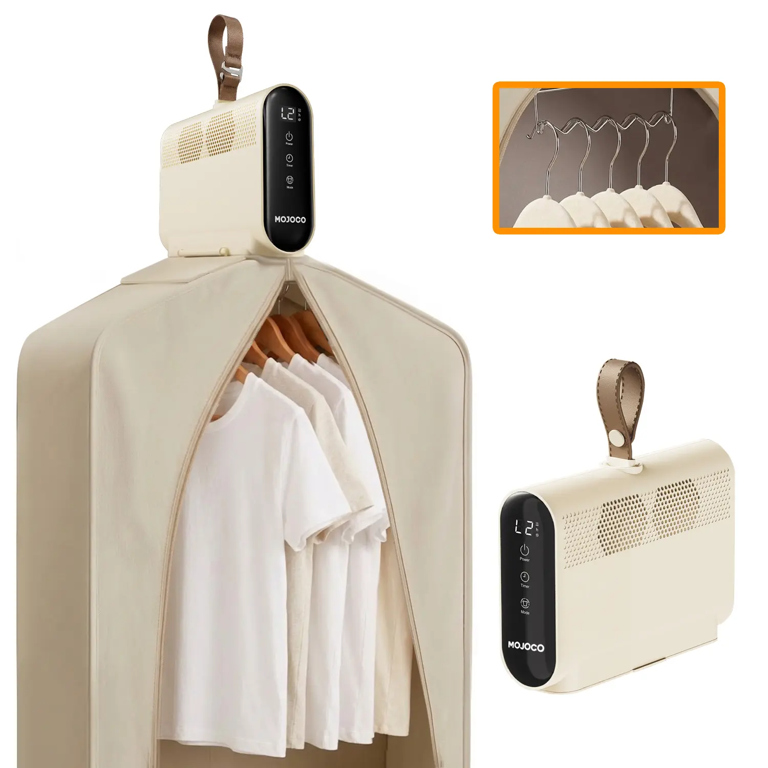 Mini Portable Clothes Dryer – Dual Voltage Travel Dryer with Timer & Quiet Operation for Dorms, Apartments & RVs
