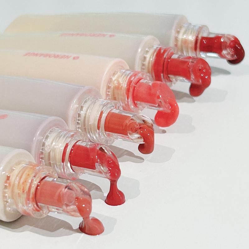 HERORANGE 6-Piece Crystal Glass Lip Stain Set | Transfer & Kiss Proof!  Juicy True Red Shades with Long-Lasting Hydration. The Perfect Valentine's Day & Christmas Gift for Teen Girls & Women! lip plumper lip balm！