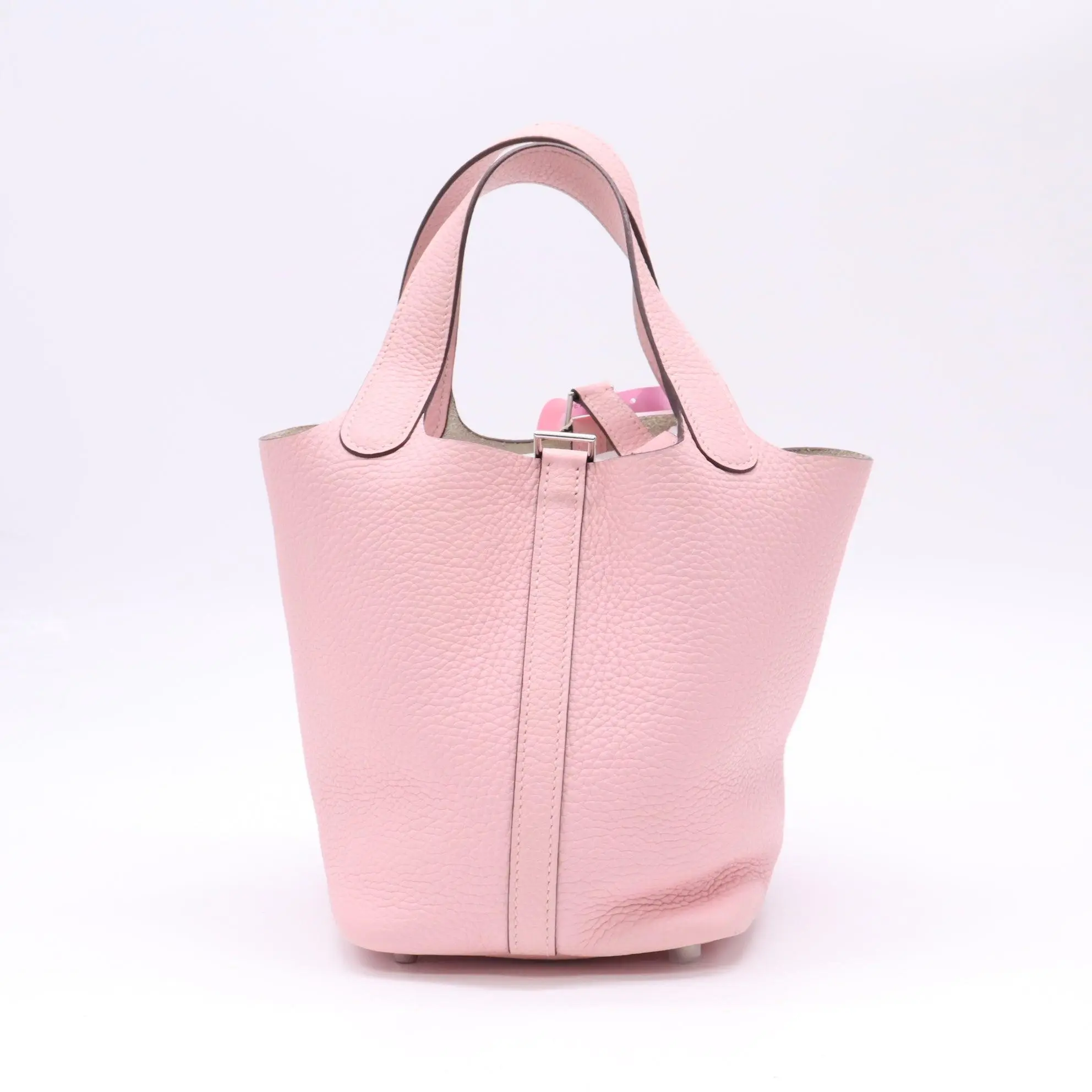 Pre-owned HERMÈS Leather Top handle bag Hermes Picotin Lock 22 Bag PM twins LDJ5098